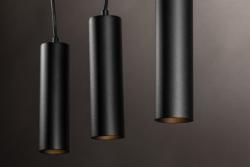 Decor Luminaria suspendida TRESOS II 3xGU10 de aluminio IP20 máx. 3x20W negro. 1208964030