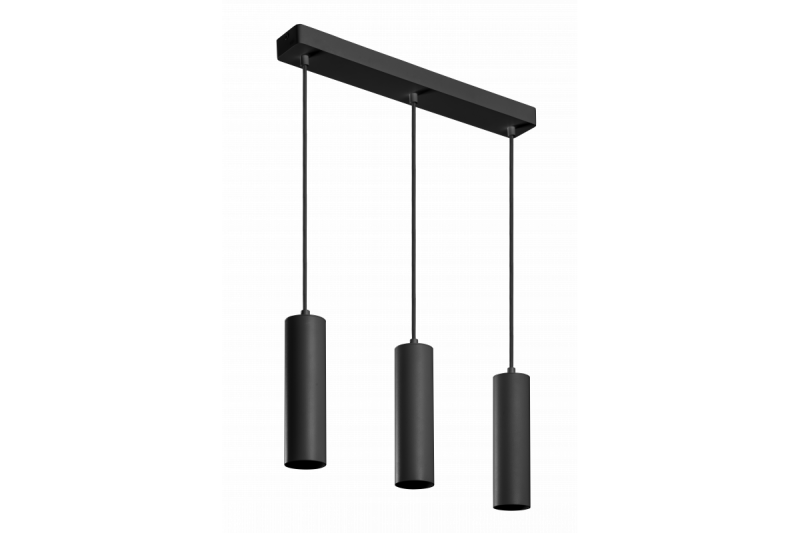 Decor Luminaria suspendida TRESOS II 3xGU10 de aluminio IP20 máx. 3x20W negro. 1208964030