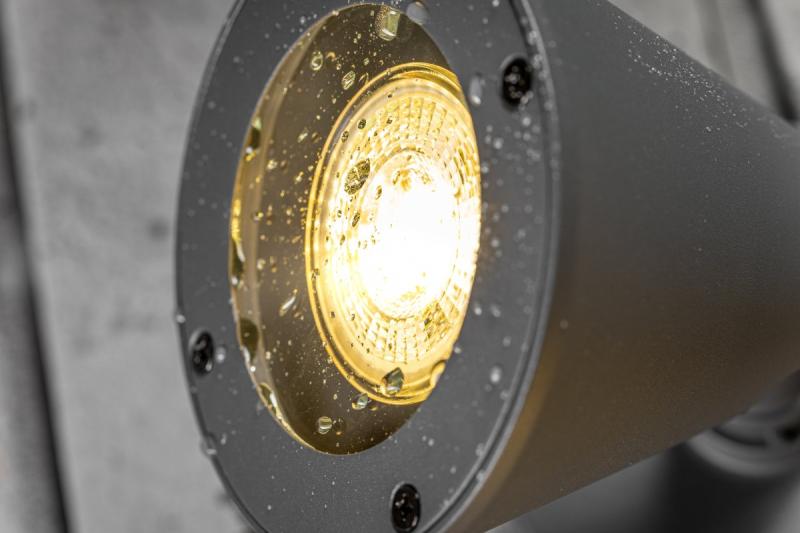 Decor Luminaria de jardín LUSTINO-D GU10 MAX.20W IP44 AC220-240V 50-60Hz lámpara de pared inferior grafito. 1208964032