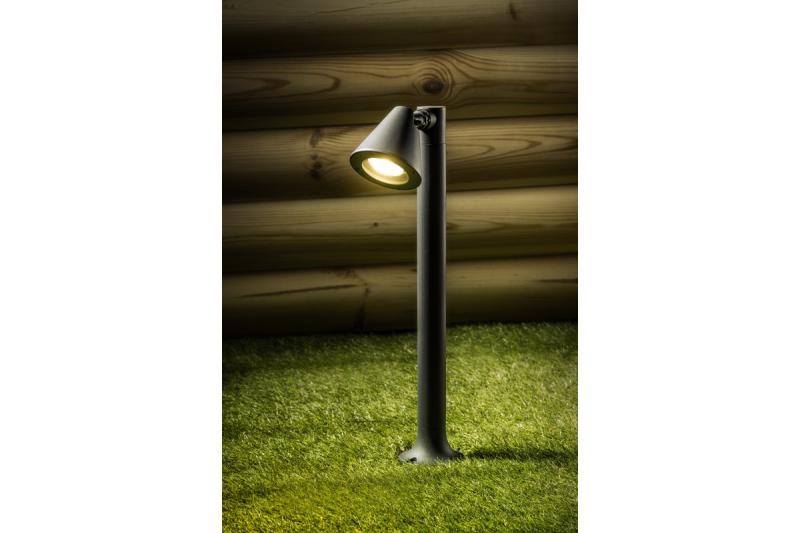 Decor Accesorio de jardín LUSTINO-P 50 GU10 MAX.20W IP44 AC220-240V 50-60Hz poste de montaje grafito. 1208964033