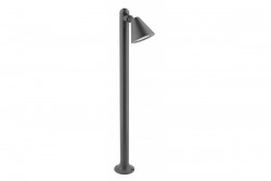 Decor Accesorio de jardín LUSTINO-P 80 GU10 MAX.20W IP44 AC220-240V 50-60Hz poste de montaje grafito. 1208964034