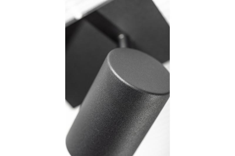 Decor Luminaria de techo VENETO IP20 máx. 20W 1 x GU10 redonda negra 1208964036