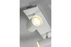 Decor Luminaria de techo VENETO IP20 máx. 20W 2 x GU10 redonda blanca. 1208964037