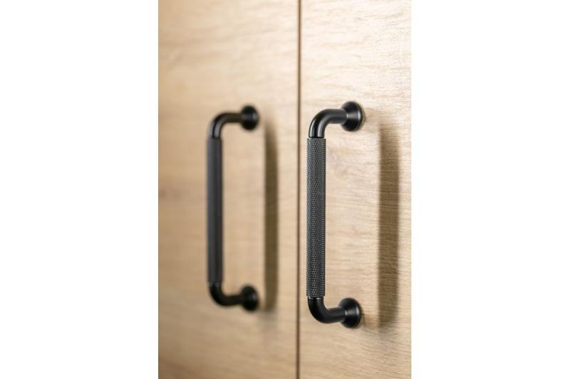 Estructura de manija de aluminio C=128 negro mate 1208965648