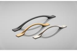 Manija Zamak FLOW C = 128 mm inox 1208966034