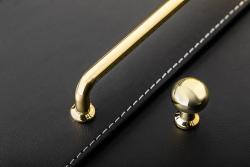 Manija de Zamak NORD C = 128 mm oro brillante 1208966144