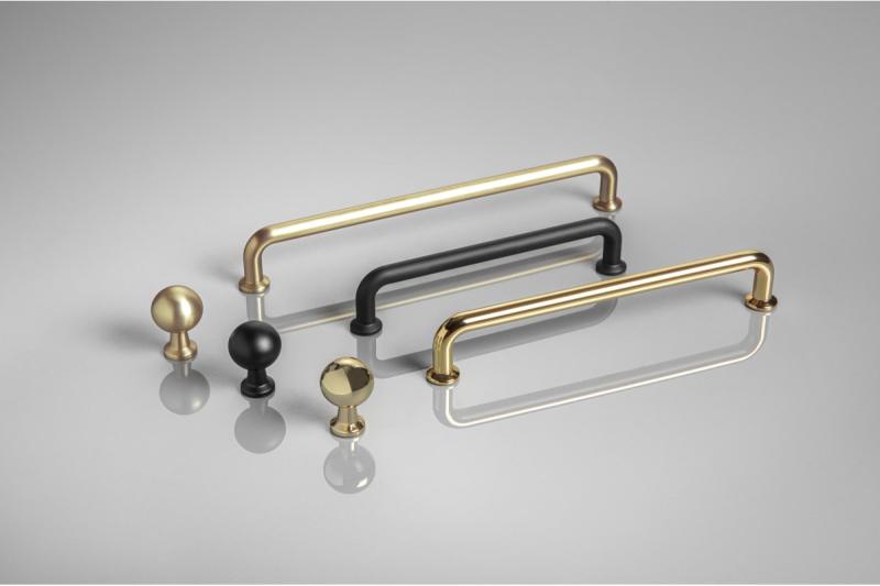 Manija de Zamak NORD C = 128 mm oro brillante 1208966144