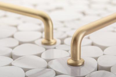 NORD zamak handle, C=128 mm, gold, brushed 1208966145