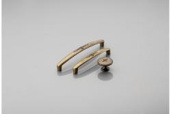 Manija de Zamak OLBIA C=128 mm latón antiguo 1208966174