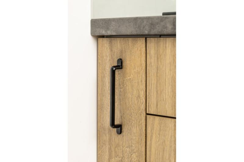 Manija de Zamak OTTO C = 128 mm negro mate 1208966177