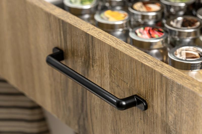 Manija Zamak OTTO C = 160 mm negro mate 1208966180