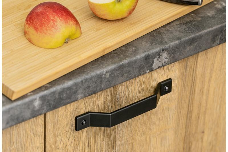 Manija de Zamak STEP C = 160 mm negro mate 1208966205