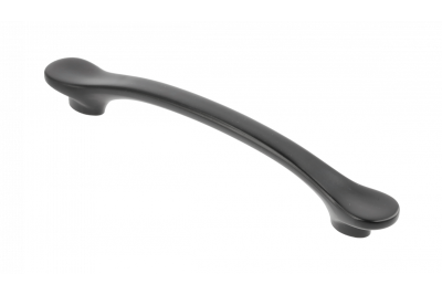 Zamak handle VENICE C = 128 mm black matt 1208966229