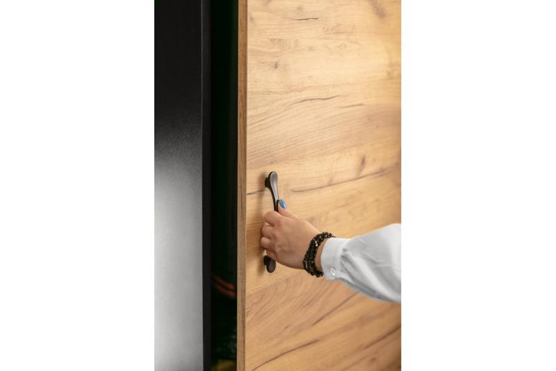 Manija de Zamak VENICE C = 128 mm negro mate 1208966229