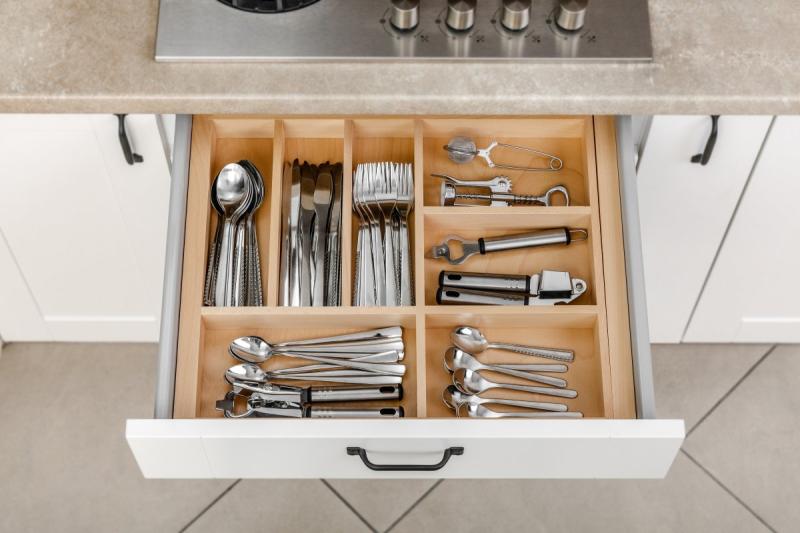 Decor Cutle Cubiertos Bandejas Cocina Inserto Ajustable para Armarios de 600-1000mm 1208966291