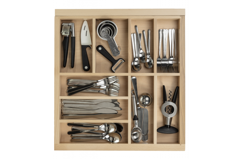 Decor Cutle Bandejas para Cubiertos Cocina Organizador de Cubiertos Ajustable 1208966292