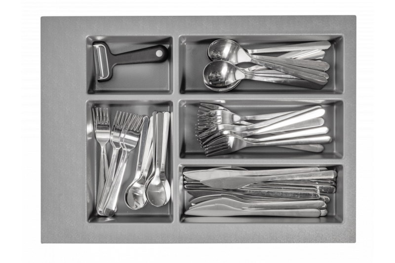 Decor Cutle Bandejas para Cubiertos Inserto para Cajón de Cocina 400 Antracita 1208966374