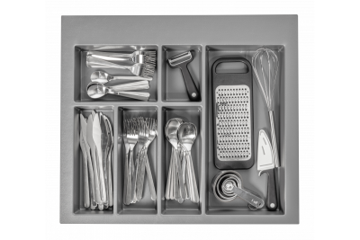 Decor Cutle Bandejas para cubiertos Inserto para cajón de cocina 600 Antracita 1208966378
