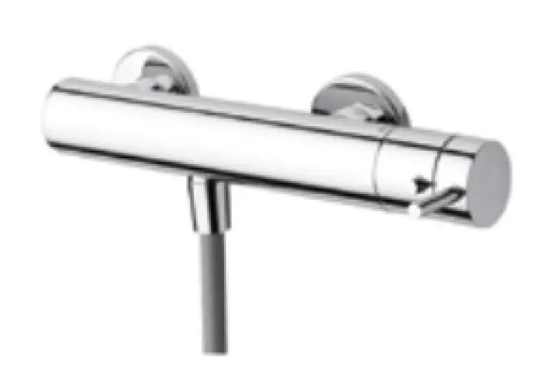 Termostato de ducha Waterevolution Flow con grifería de ducha PVD dorado claro T140TWGE