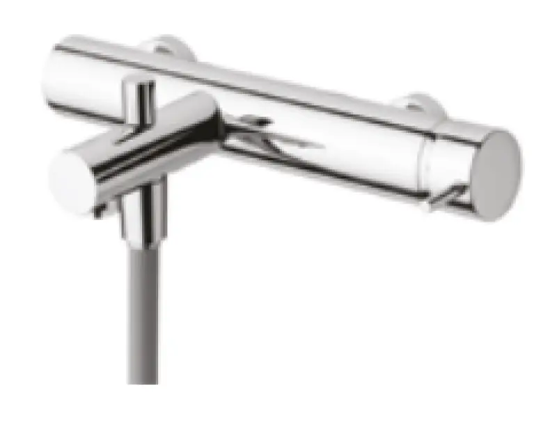 Mezclador Waterevolution Flow con set de ducha PVD dorado claro satinado T130WGE