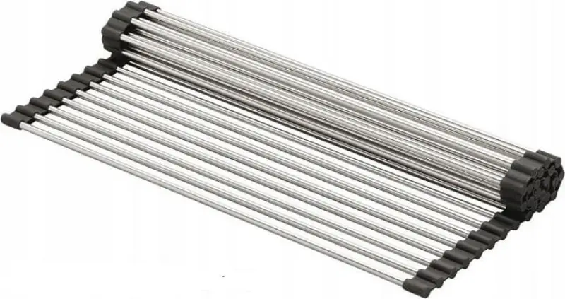 Quadri tapete enrollable de acero inoxidable para el fregadero 39 x 26 cm 1208966923