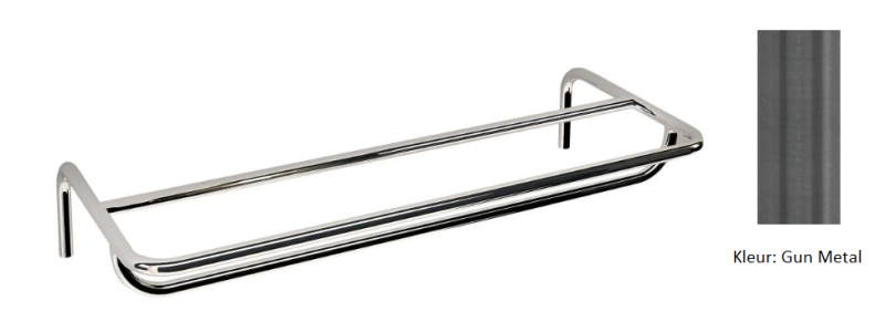 Revolución del agua toallero de flujo color Gun metal (Gris plomo) A118GME