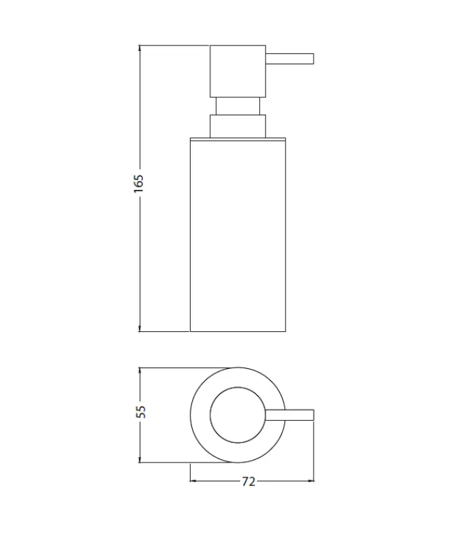Waterevolution Deep dispensador de jabón independiente cobre A225CPE