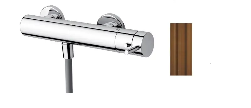 Waterevolution Flow termostato de ducha con conjunto de ducha PVD Cobre cepillado T140TNCPE