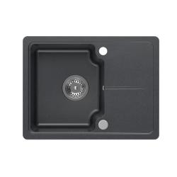 Fregadero Quadri Kendal de granito antracita 58x44cm con escurridor 1208967403