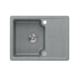 Fregadero Quadri Kendal de granito gris 58x44cm con escurridor 1208967404