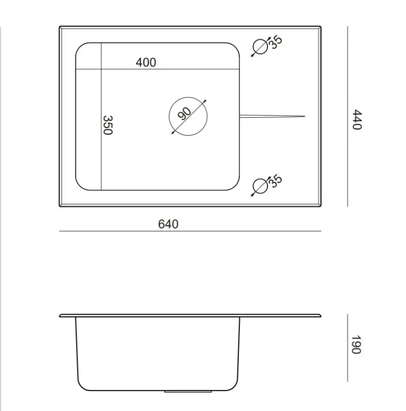 Quadri Glazz Set con grifo de cocina y fregadero de acero inoxidable con escurridor de vidrio negro 64x44cm reversible 1208967493