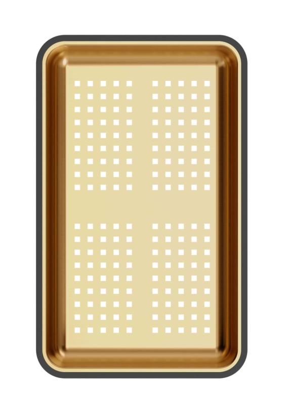 Quadri recipiente de residuos de cobre 38x23 cm para fregaderos Newport 1208967505