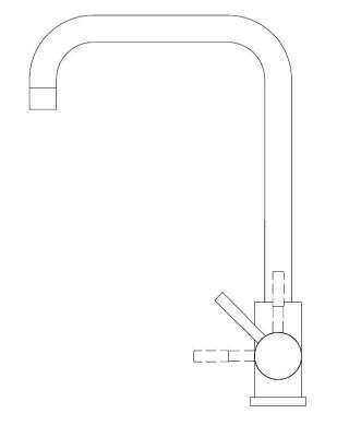 Pure.Sink Elite Steel Pure kitchen faucet stainless steel PS8010-02