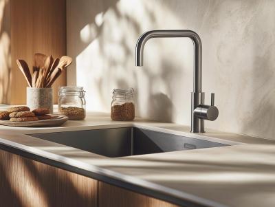 Pure.Sink Elite Steel Pure kitchen faucet stainless steel PS8010-02