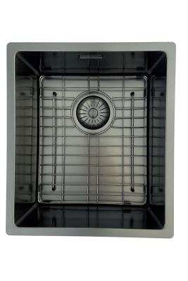 Pure.Sink Prestige sink PVD gun metal 34x40cm 10mm radius undermount,flush mount,topmount PPG3440-61