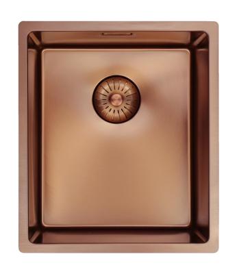 Pure.Sink Prestige sink 34x40 cm PVD Copper 10mm radius undermount, flush mount, and top mount PPG3440-62