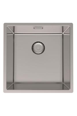 Pure.Sink Prestige stainless steel sink 40x40 cm 10mm radius undermount, flush mount, and top mount PPG4040-02