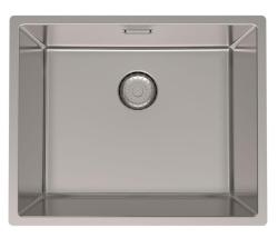 Fregadero de acero inoxidable Pure.Sink Prestige 50x40 cm con radio de 10 mm para instalación bajo encimera, a ras de encimera y sobre encimera PPG5040-02.