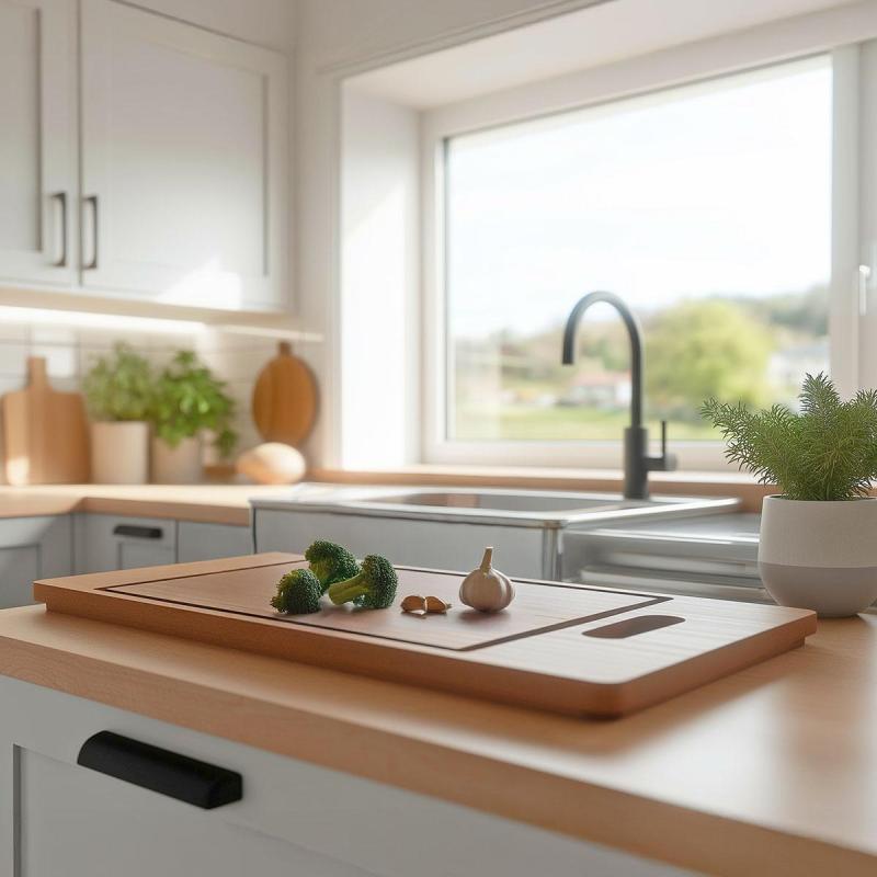 Pure.Sink Prestige tabla de cortar de madera PPGCB40-23