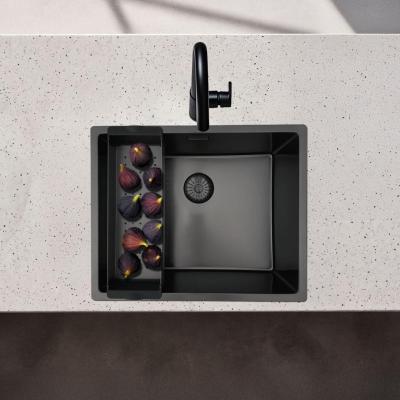 Pure.Sink Prestige insert bowl for sink Gun Metal PPGCL40-61