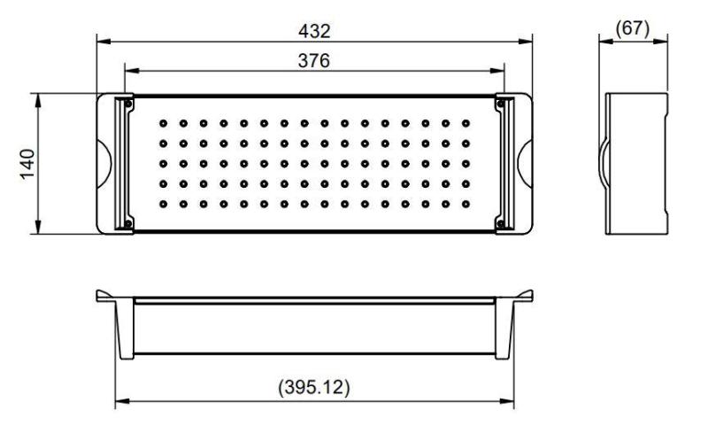 Pure.Sink Prestige bandeja empotrada para fregadero Gun Metal PPGCL40-61