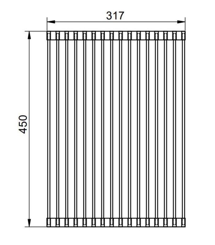 Pure.Sink Prestige alfombrilla enrollable para fregadero Oro PPGRM40-60.