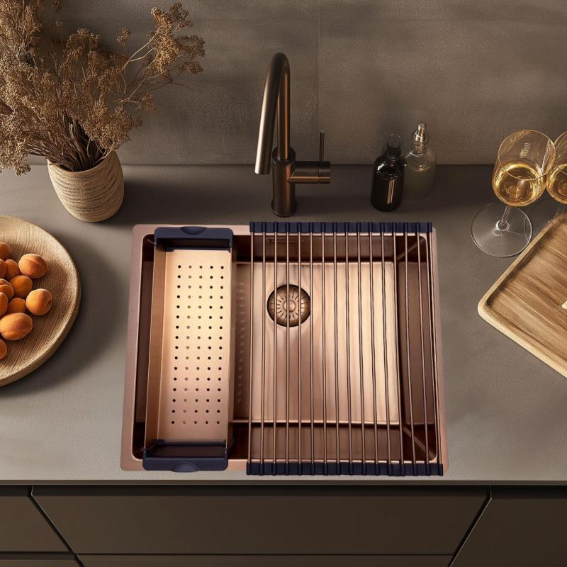 Pure.Sink Prestige tapete de escurrir para fregadero de cobre PPGRM40-62