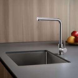 Grifo de cocina Pure.Sink Elite Steel Spark acero inoxidable PS8040-02