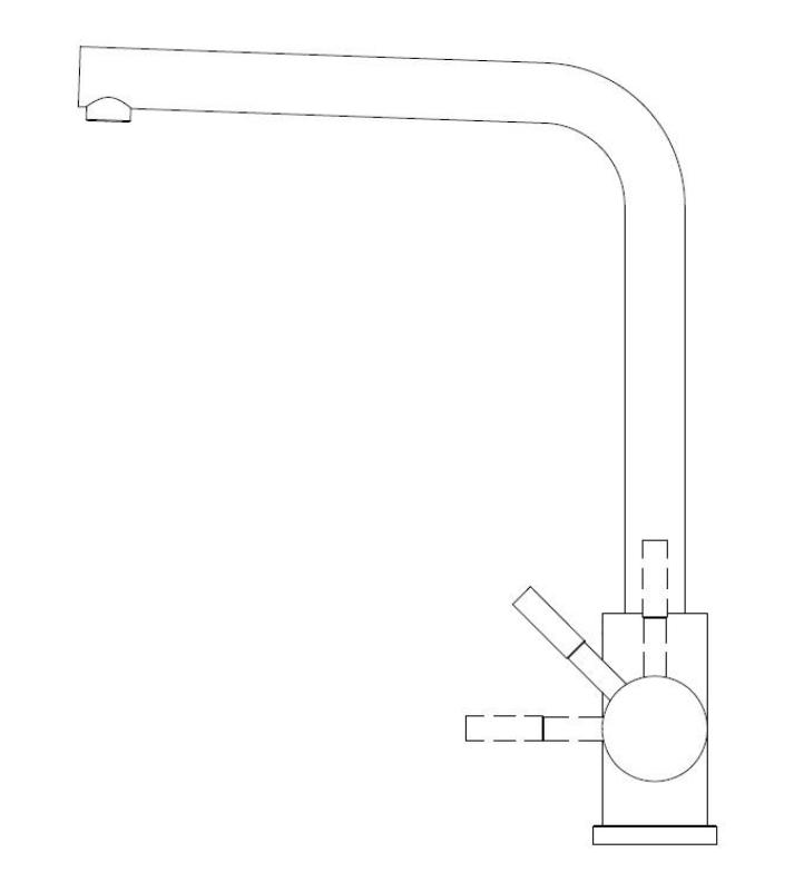 Grifo de cocina Pure.Sink Elite Steel Spark PVD oro cepillado PS8040-60