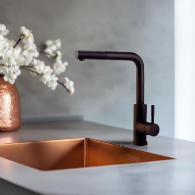 Pure.Sink Elite Steel Spark-S kitchen faucet Matte Black with pull-out spout PS8041-10