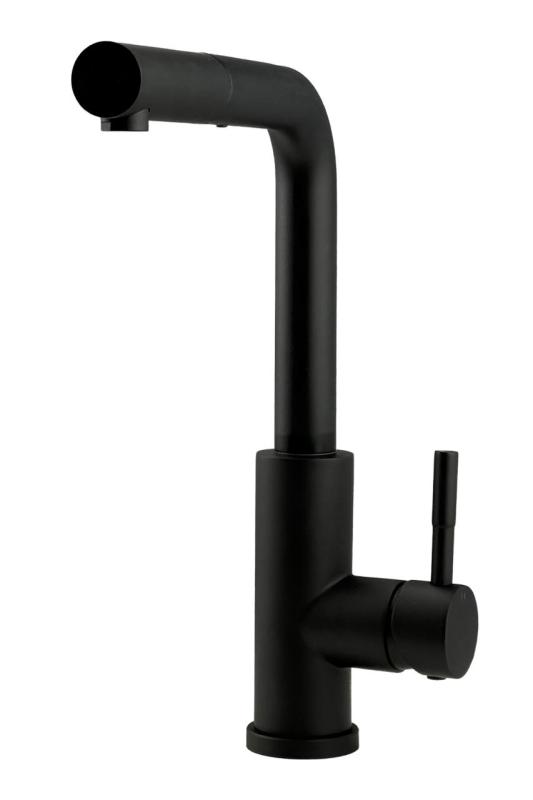 Grifo de cocina Pure.Sink Elite Steel Spark-S negro mate con salida extensible PS8041-10