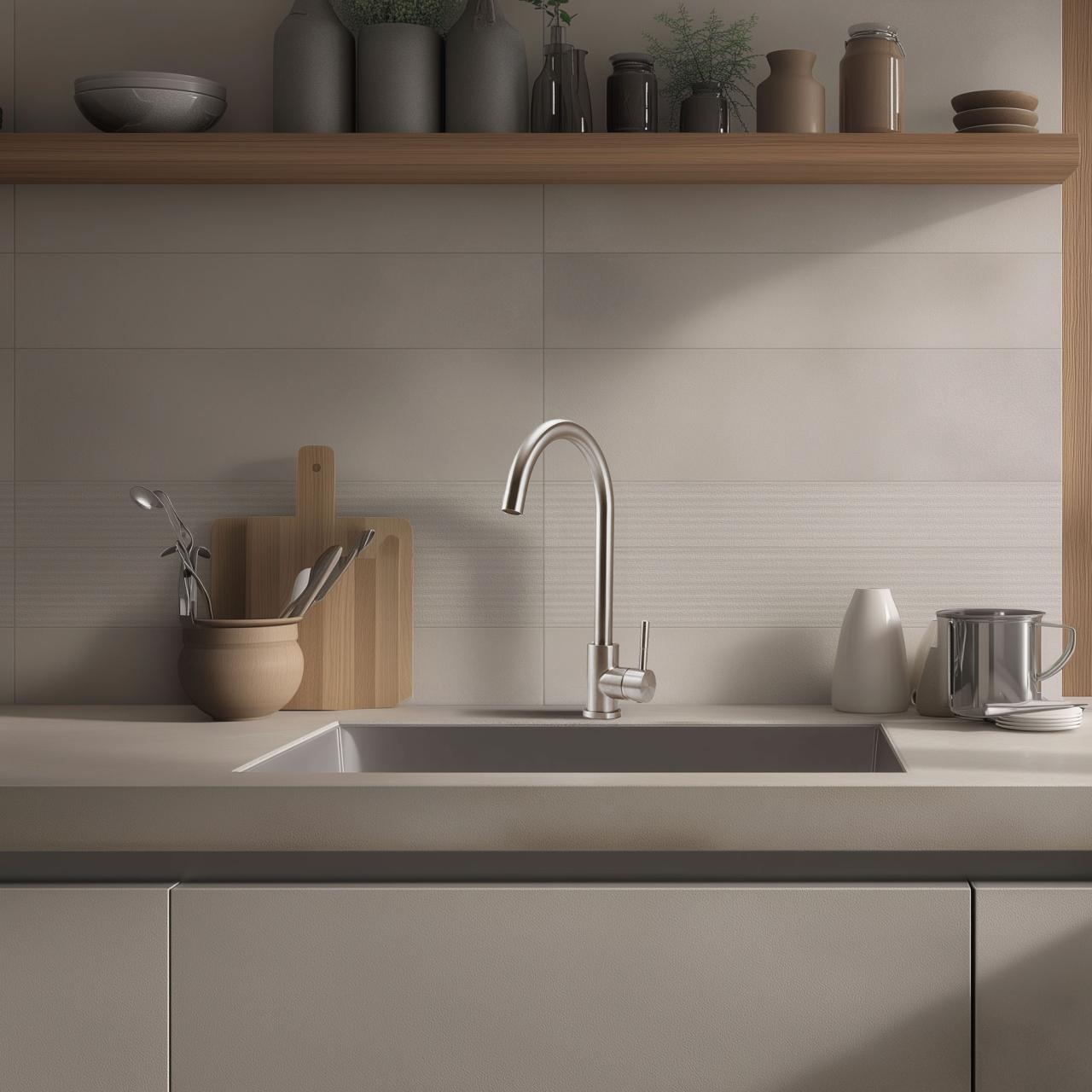Grifo de cocina Pure.Sink Elite Steel Stream acero inoxidable PS8044-02