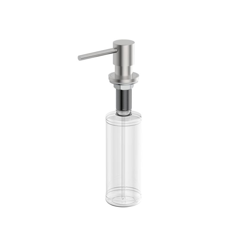Dispensador de jabón empotrado Pure.Sink Elite Steel Shine, acero inoxidable rellenable desde arriba PS9010-02.