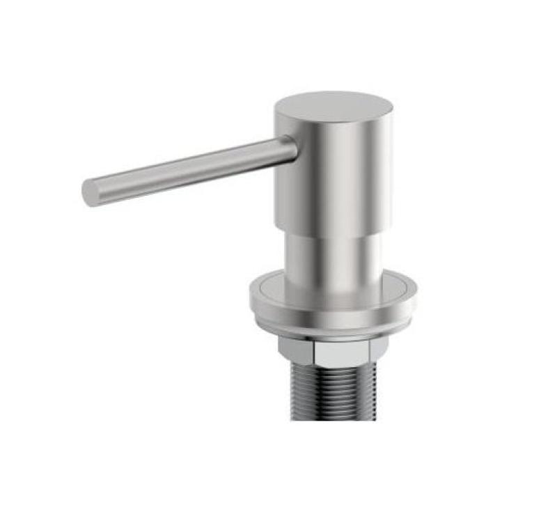 Dispensador de jabón empotrado Pure.Sink Elite Steel Shine, acero inoxidable rellenable desde arriba PS9010-02.